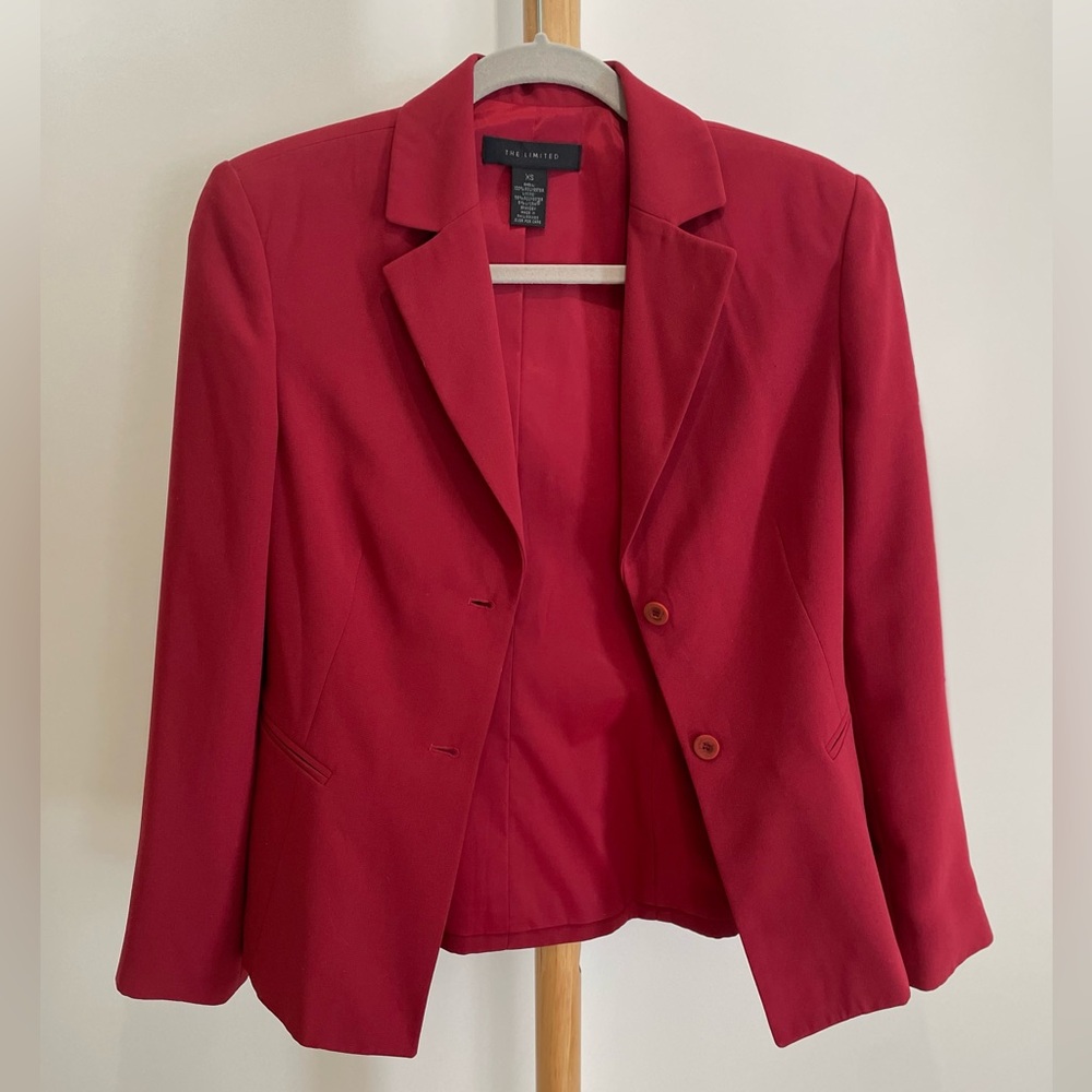 The Limited Red Fitted Blazer Size XS. - Picture 7 of 11